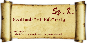 Szathmári Károly névjegykártya